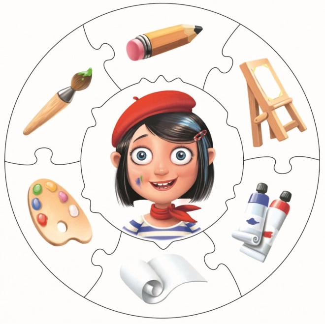 Professions Puzzle für Kinder - 21 Teile