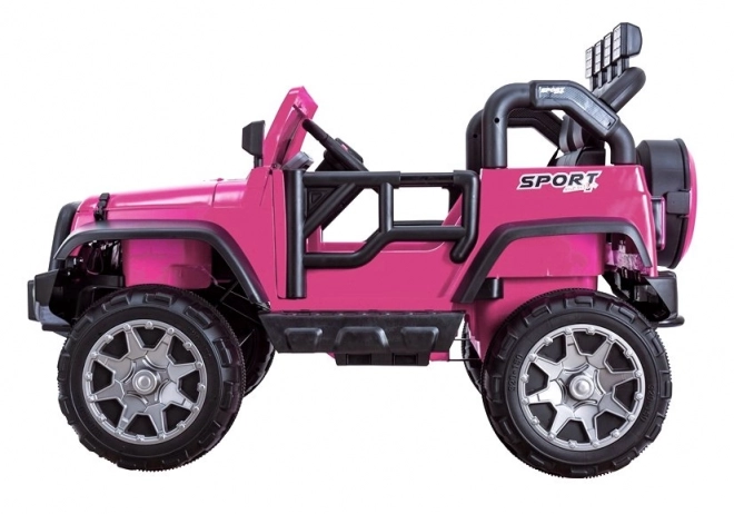 Rosa Jeep Elektroauto für Kinder