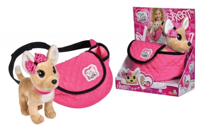 Chihuahua Plüschtier mit Modetasche