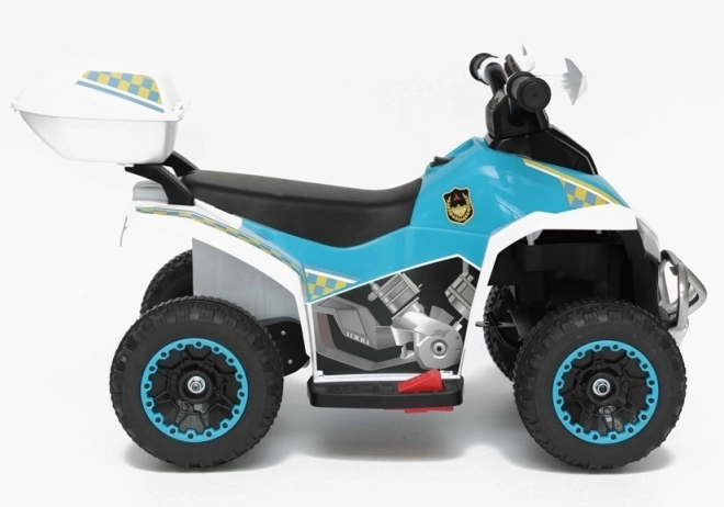 Kinderbatterie-Quad mit Polizeimotiv