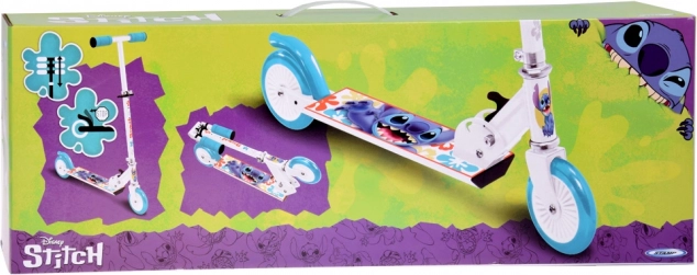 Faltbarer Roller Disney STITCH weiß für Kinder bis 50 kg