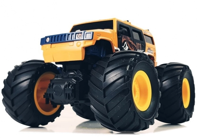 Geländewagen mit großen Rädern Bigfoot mit Fernbedienung 2.4G 1:18 Gelb