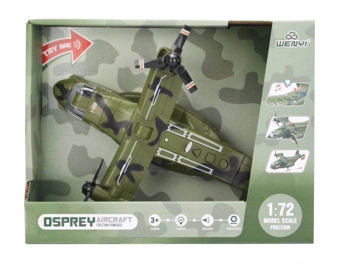 Kampfjet mit Lichteffekten 1:72