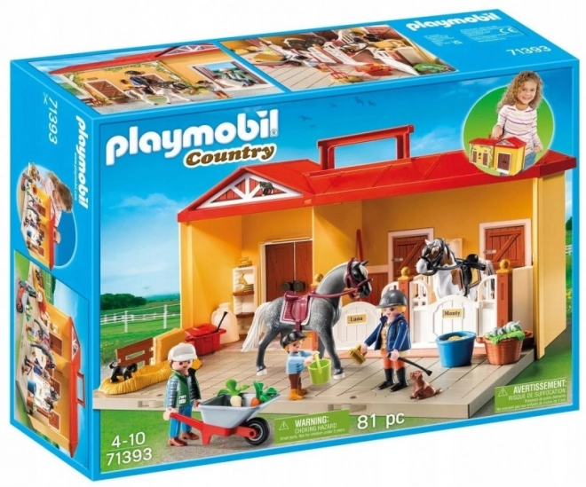 Tragbare Pferdehof Spielset