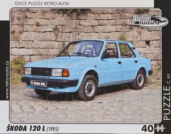 Retro-Autos Puzzle Škoda 120 L 1985