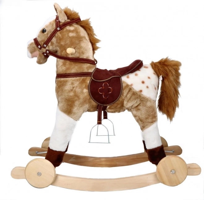 Schaukelpferd Mustang mit Rädern