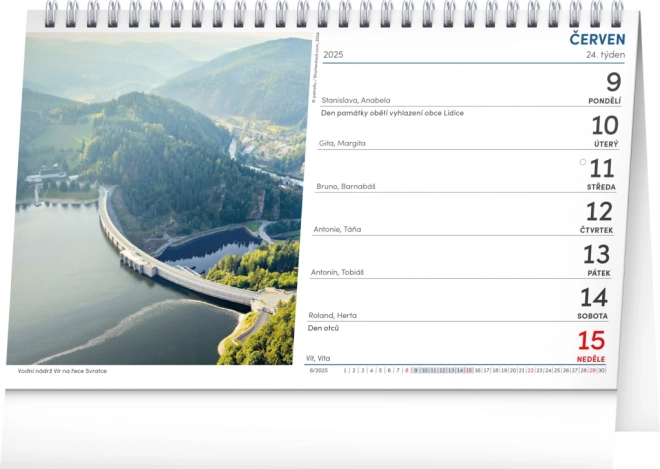 Tischkalender Tschechische Landschaft 2025