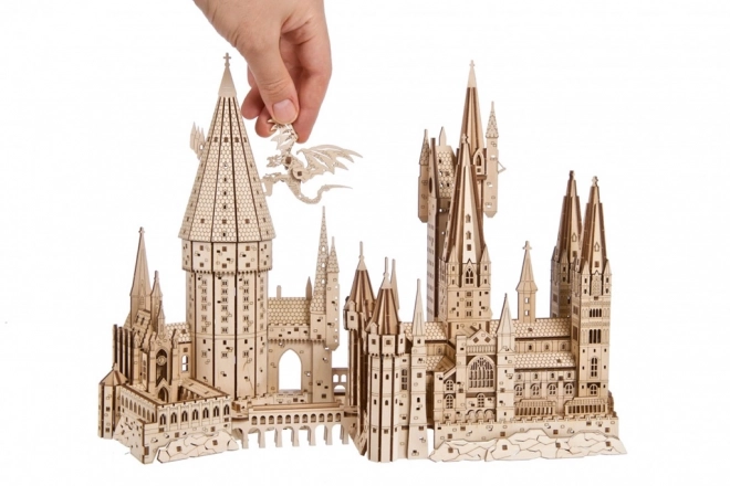 Ugears 3D Holzmechanik-Puzzle Schloss Hogwarts, Harry Potter