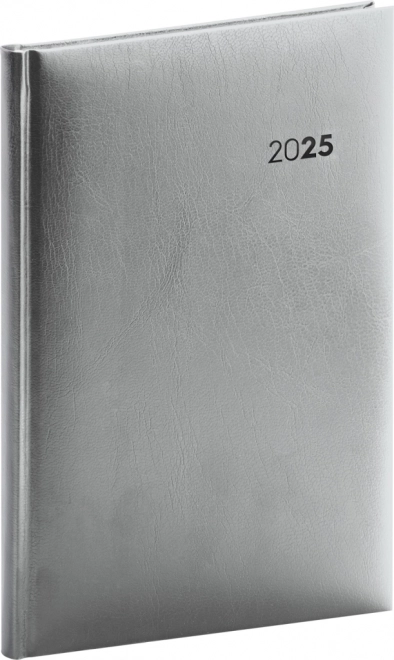 Wöchentlicher Taschenkalender Balacron 2025 Silber