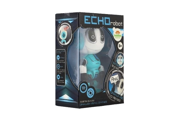 Robot ECHO 12cm, blau, mit Licht und Ton