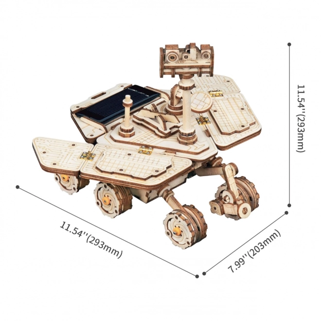 Rokr 3D Holzpuzzle Planetarisches Fahrzeug Vagabond Rover Solarbetrieben