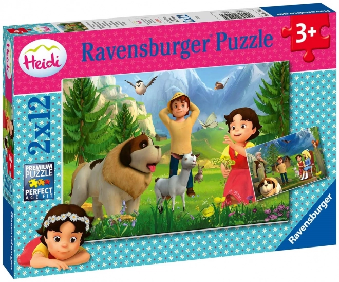 Ravensburger Puzzle Heidi: Gemeinsam Zeit in den Bergen