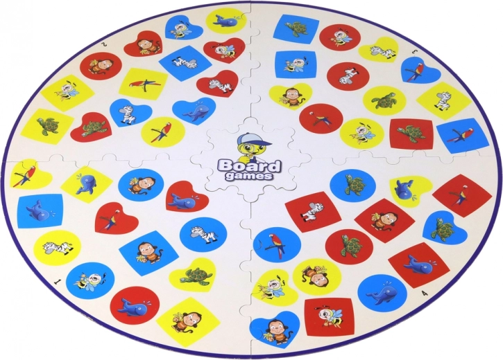 Mustersuche auf dem farbigen Spielbrett