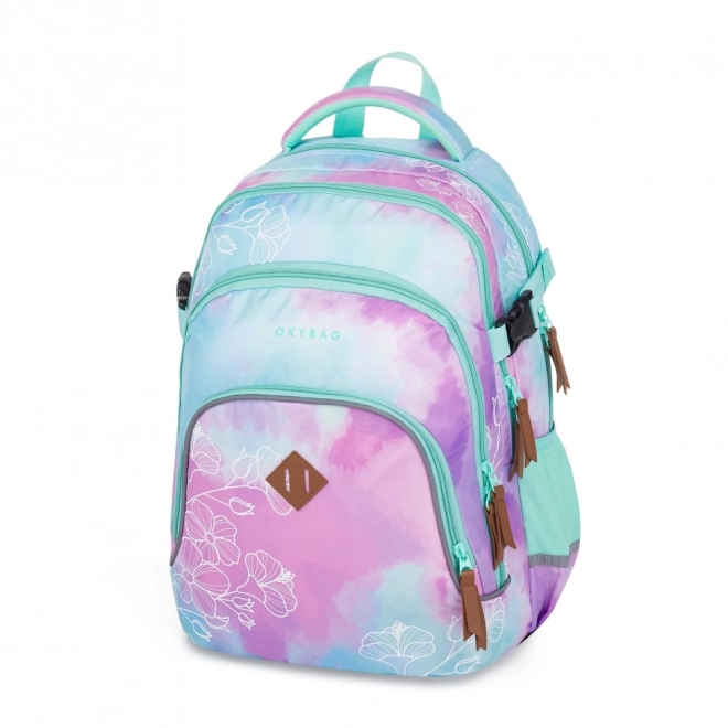 Schulrucksack OXY Scooler Blumen