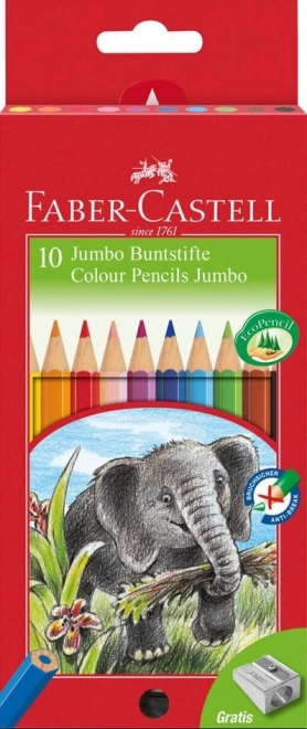 Faber-Castell Jumbo Buntstifte mit Anspitzer