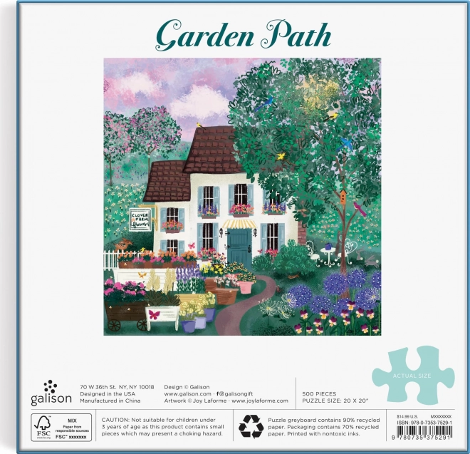 Galison Puzzle Gartenweg 500 Teile