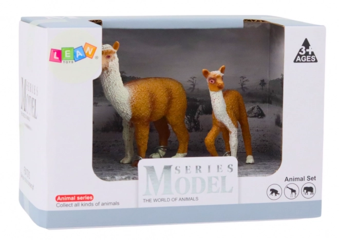 Lama mit Jungtier – Figuren-Set 8 und 6 cm