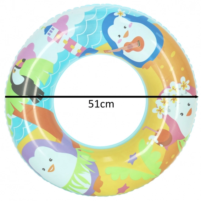 Aufblasbarer Schwimmring 51cm - Meerjungfrau-Design – Pinguine