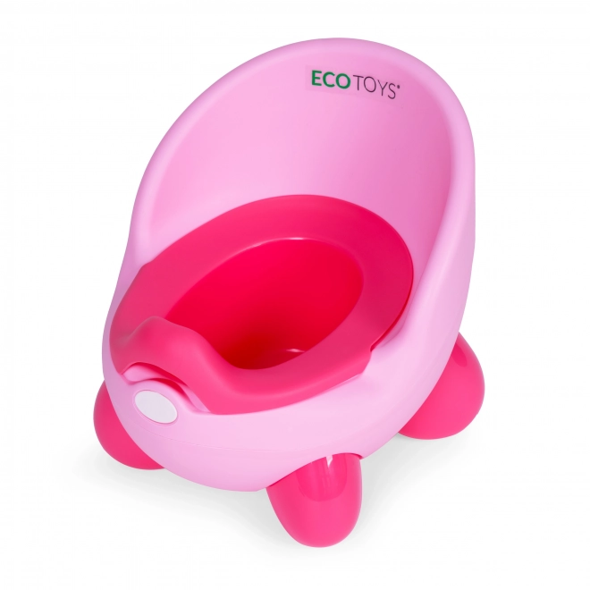 Kinder Töpfchen mit rutschfesten Beinen und herausnehmbarem Einsatz - Rosa ECOTOYS