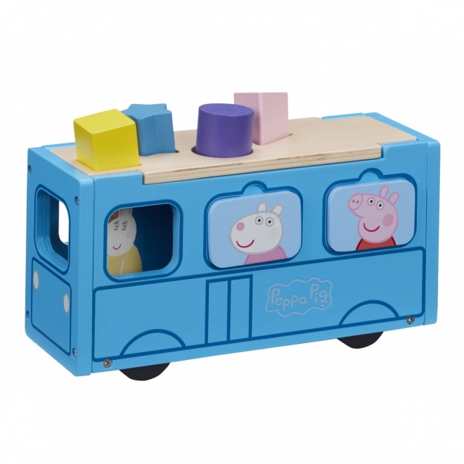 Prasátko Peppa Holz-Puzzle Schulbus