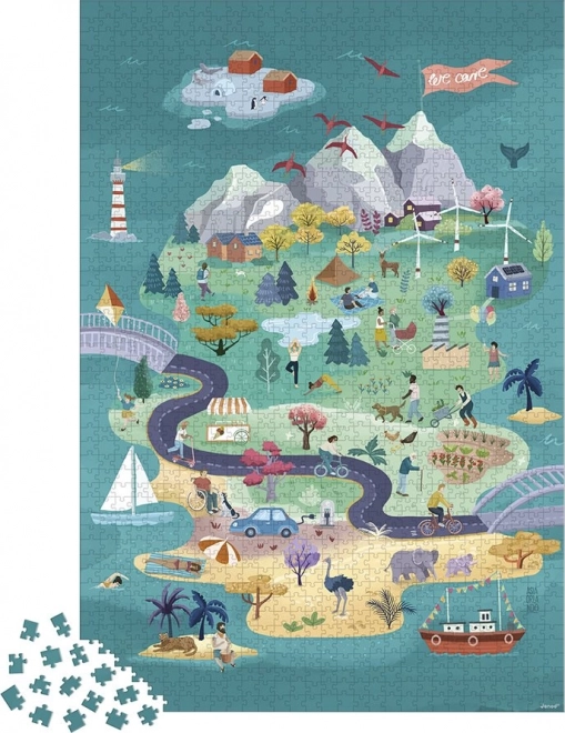 Janod Puzzle Insel-Abenteuer 1500 Teile