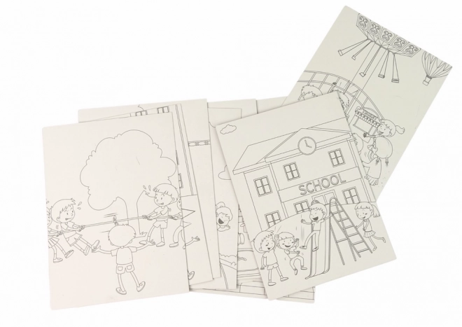 Kratzbilder Malbuch für Kinder Schule
