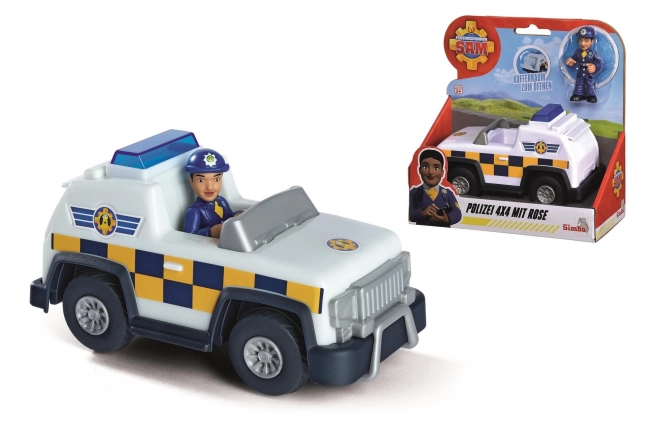 Feuerwehrmann Sam - Polizeijeep 4x4 Mini