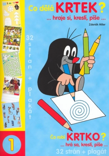 Malbuch A4 Was macht der kleine Maulwurf? mit A3-Poster