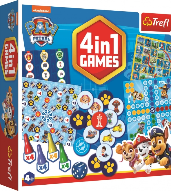 Trefl Spielesammlung Paw Patrol 4-in-1