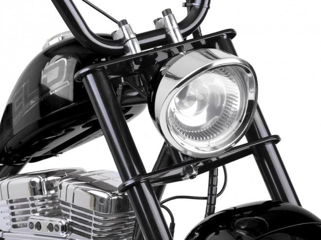 Elektrisches Motorrad Chopper für Kinder – Schwarz