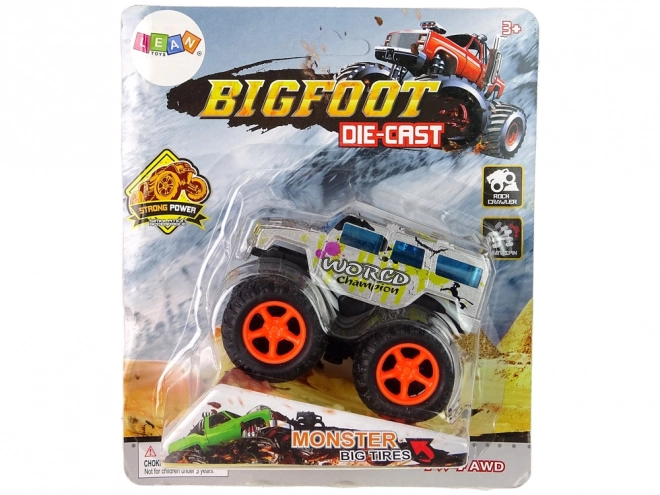 Monster Truck Spielzeugauto mit Rückziehantrieb und Sprungrampe