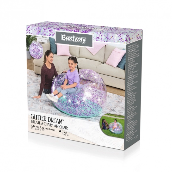 Bestway Glitter Dream Aufblasbarer Sessel