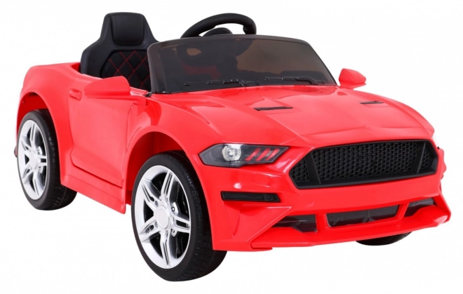 GT Sportwagen auf Batterie für Kinder Rot + Fernbedienung + langsamer Start + Gepäckträger + MP3 LED