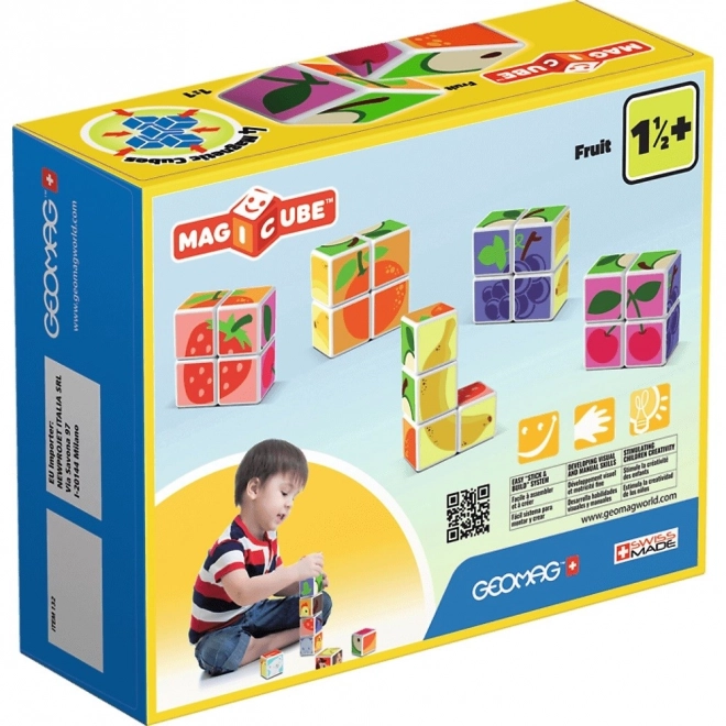 Geomag Magicube Magnetische Bauwürfel Obst