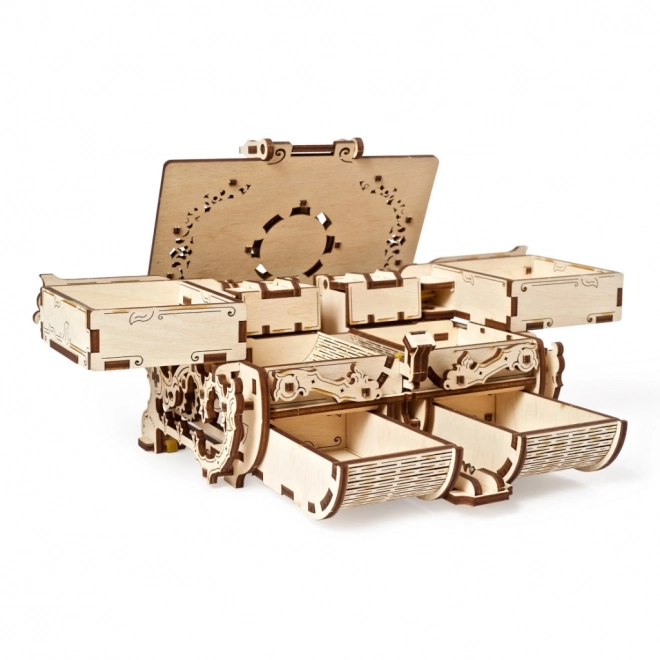 Ugears Mechanische 3D-Holzpuzzle Schmuckkästchen