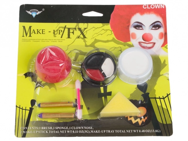 Clown Make-up Set für Halloween und Cosplay