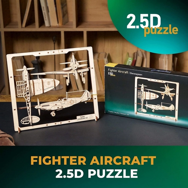 Ugears 3D-Puzzle Kampfflugzeug