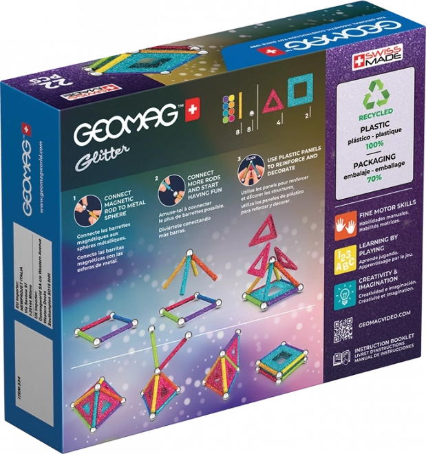 Geomag Glitter Magnetbaukasten