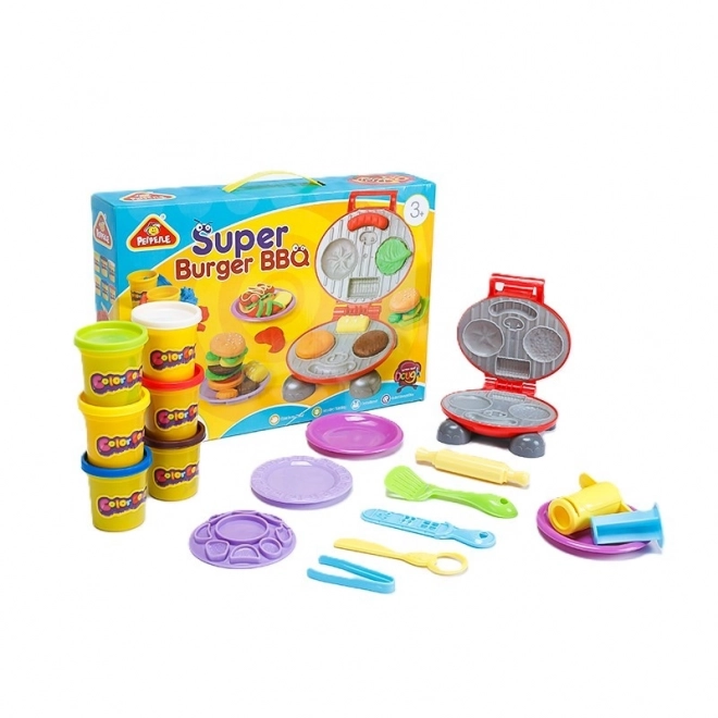 Super Burger BBQ Modellier-Set