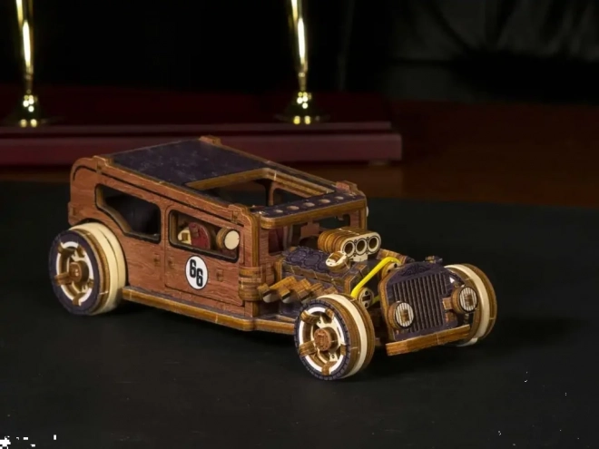 Holzpuzzle 3D Automodell Hot Rod Limitierte Edition