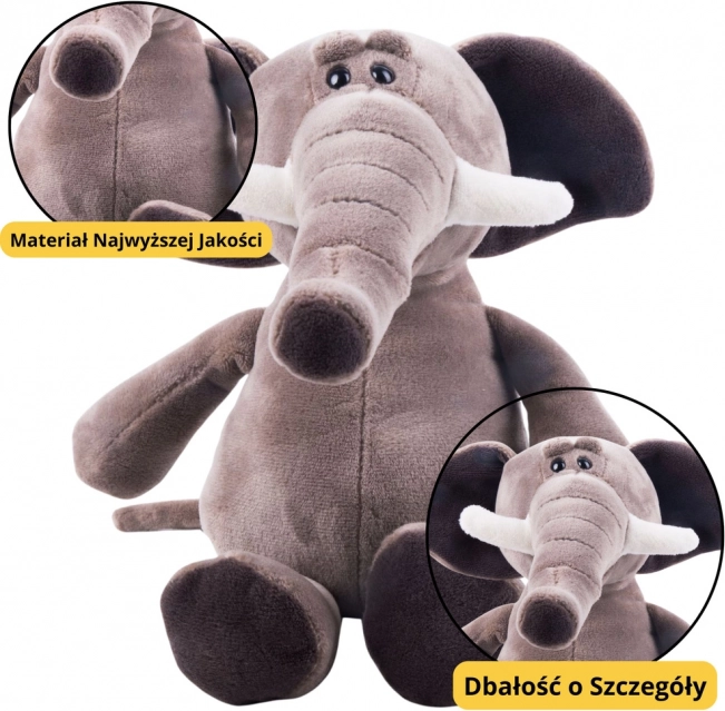 Kleiner Plüschelefant mit Saugnapf 16 cm