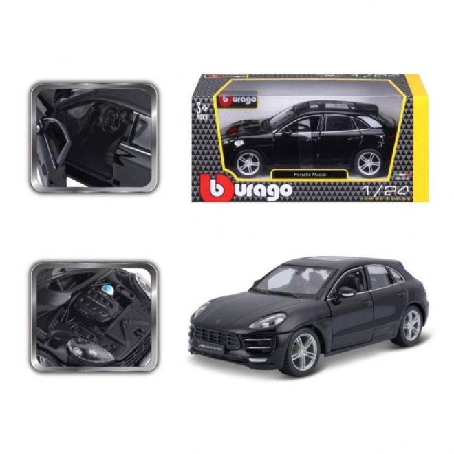 Porsche Macan Modellauto Bburago 1:24 Schwarz