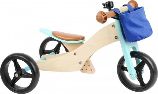 Small Foot Holzlaufrad Trike 2-in-1 Türkis