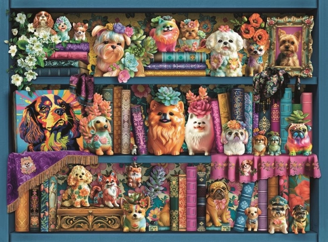 Ravensburger Puzzle Niedliche Porzellan-Möpse 500 Teile