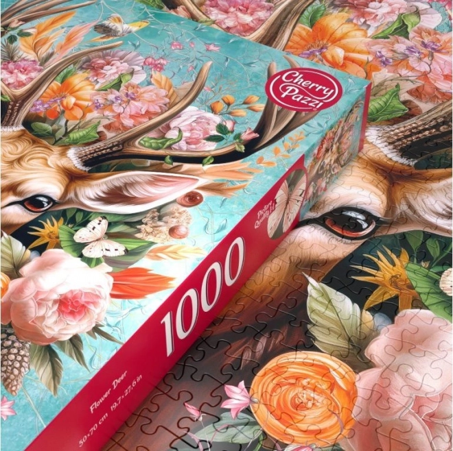 Cherry Pazzi Puzzle Jelen In Blumen 1000 Teile