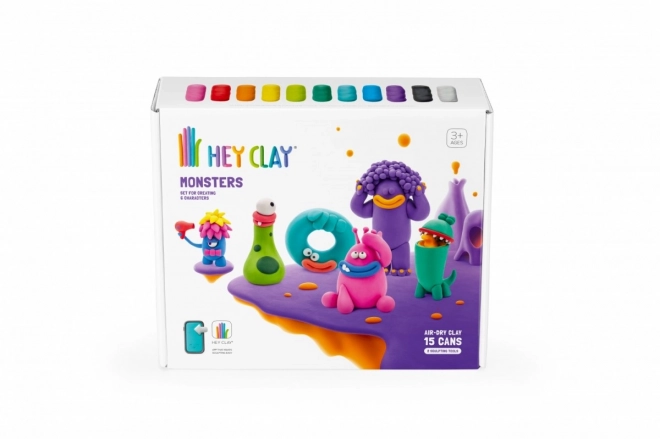 Knetset HEY CLAY Monsterfiguren