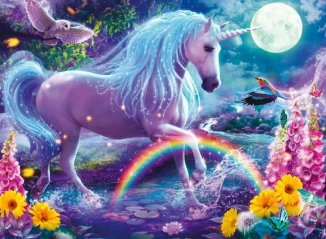 Glitzerpuzzle Einhorn XXL 100 Teile