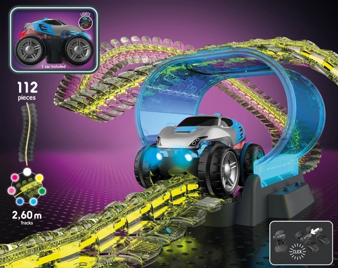 Smoby Flextreme Neon Rennstrecke Startset mit Auto