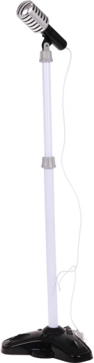 Mikrofon auf höhenverstellbarem Stativ