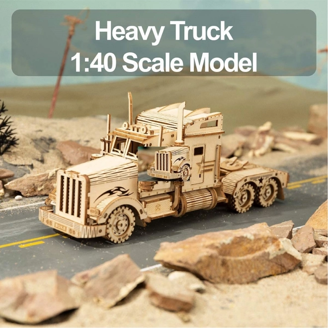 Rokr 3D Holzpuzzle Schwerer Truck